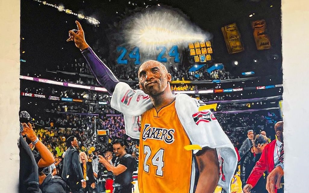 Artist Celebrates 5th Anniversary Of Last Kobe Bryant Game With Mural