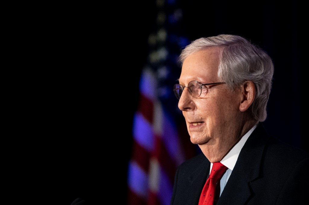 US Senate Republican leader McConnell wins reelection