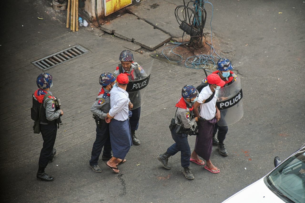 Police crackdown on Myanmar protests kills woman, media say