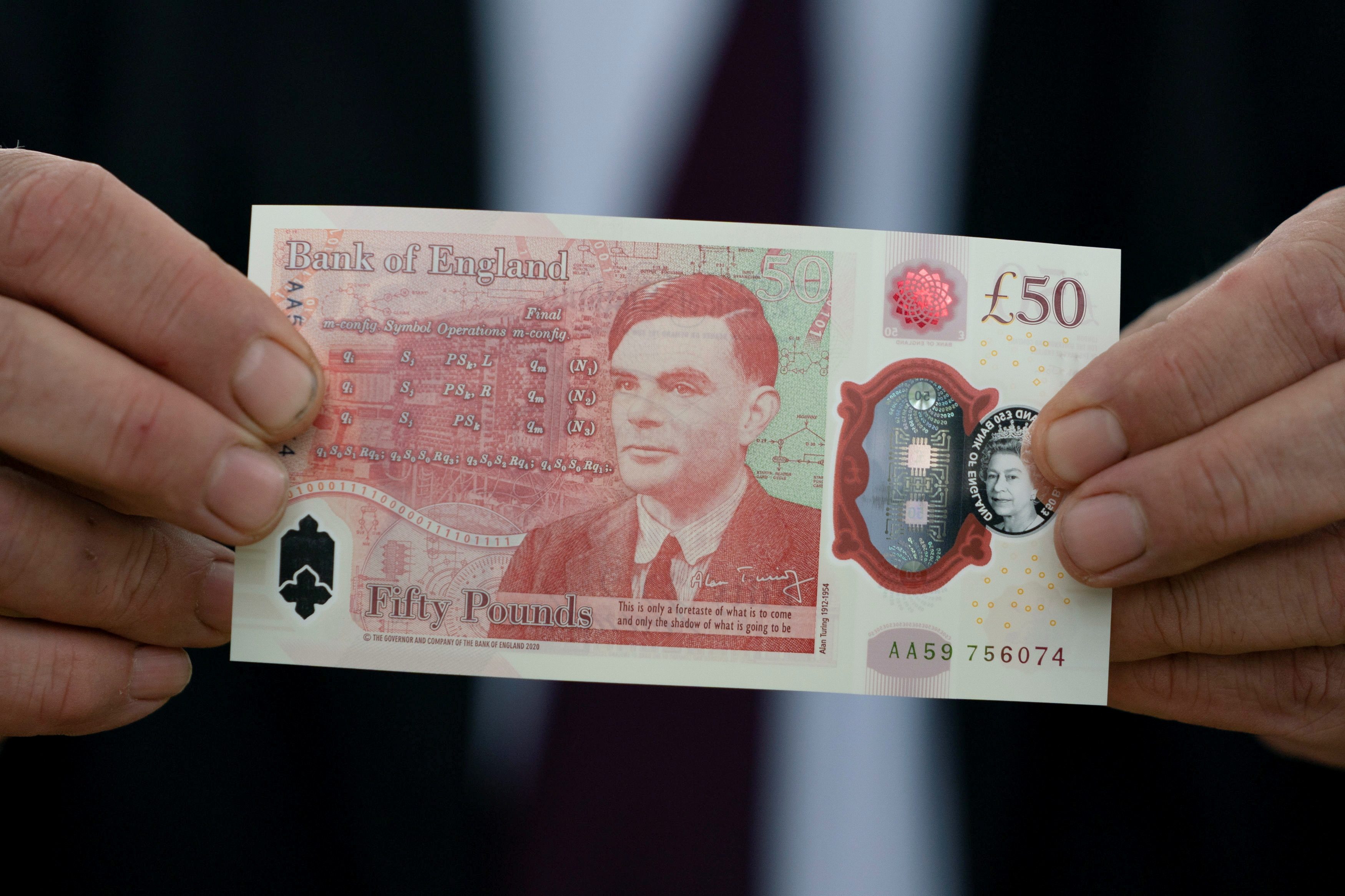 New British Pound Note With WWII Codebreaker Turing Enters Circulation