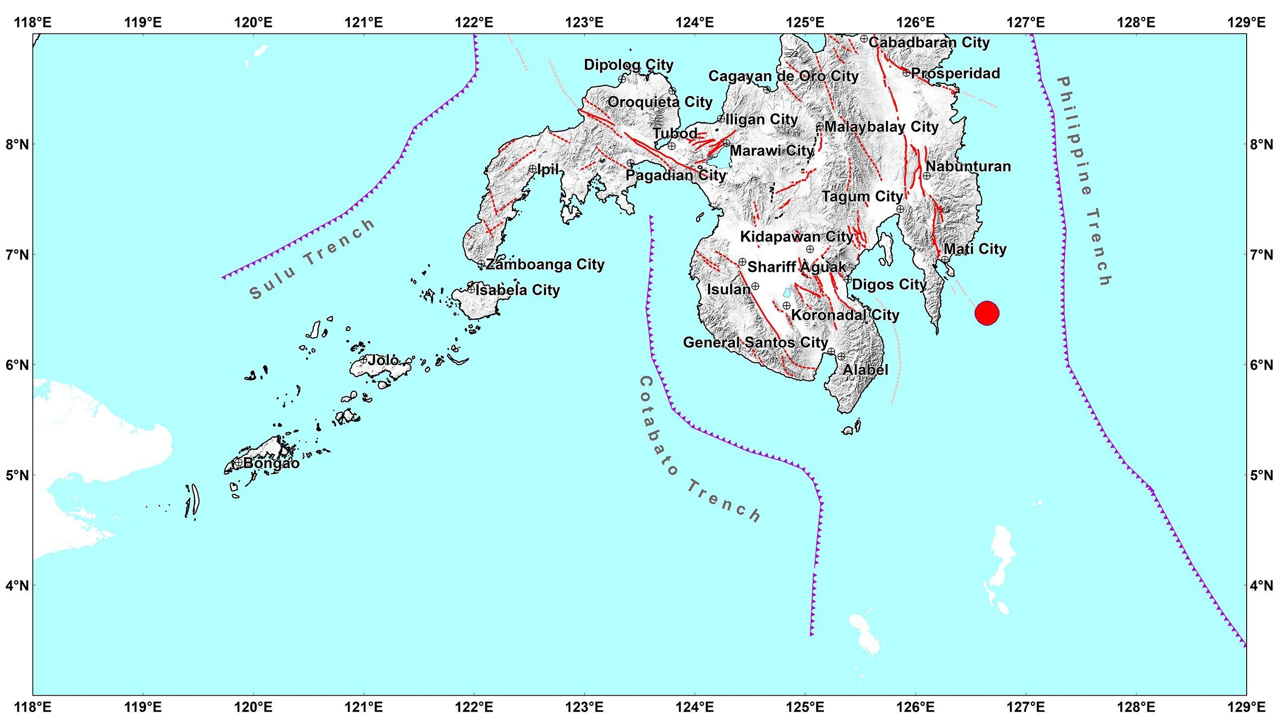 Magnitude 7.1 earthquake strikes off Davao Oriental