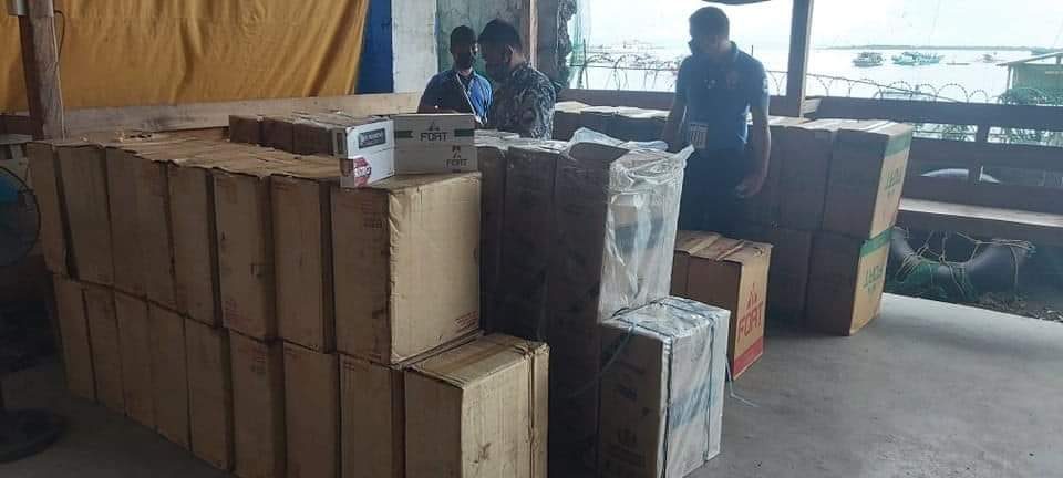 P22-M cigarettes smuggled from Indonesia seized in Zamboanga City, Sulu