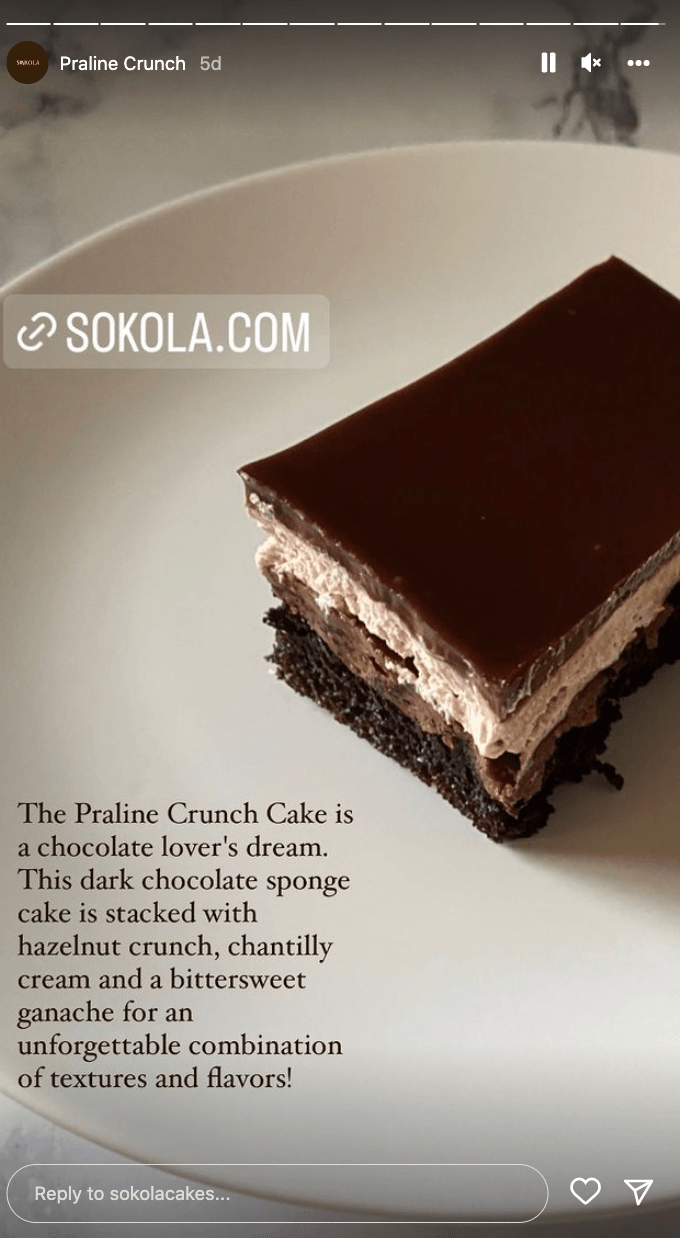 Hazelnut Praline Cake – Zinque Patisserie