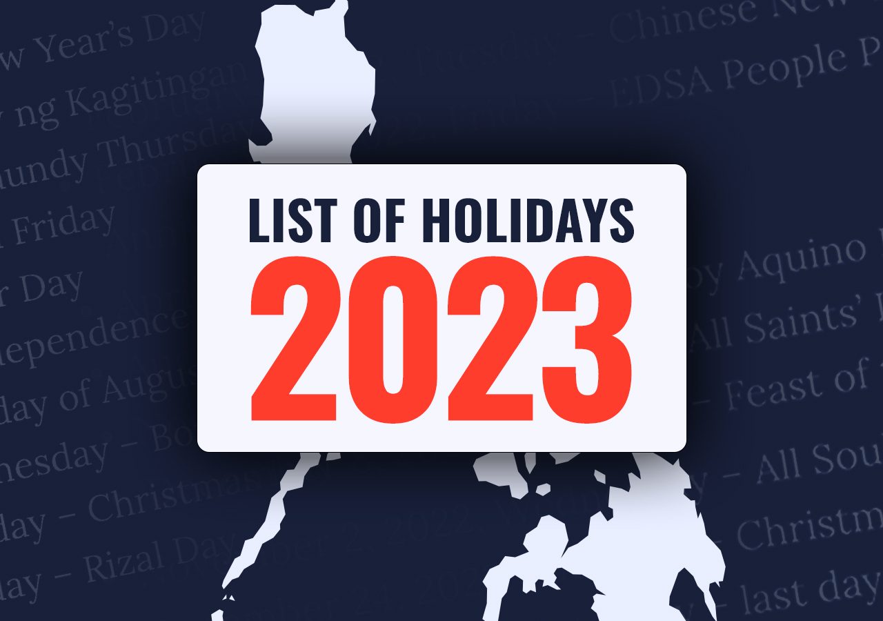 LIST: Philippine holidays for 2023