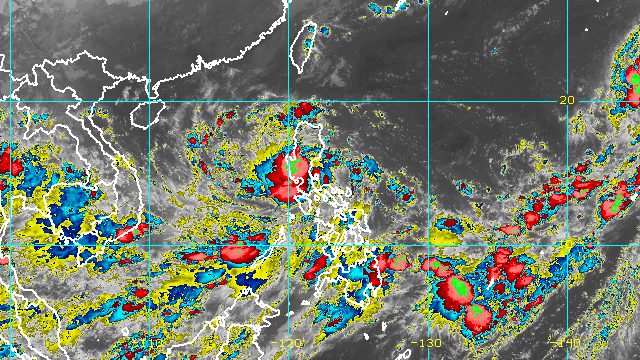 Typhoon Karding moves over Nueva Ecija
