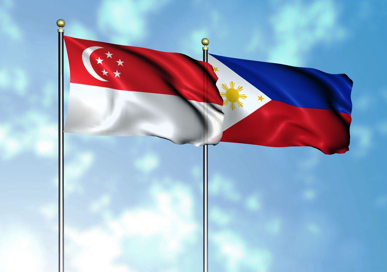 Singapore Philippines Flag Shutterstock September 6 2022 