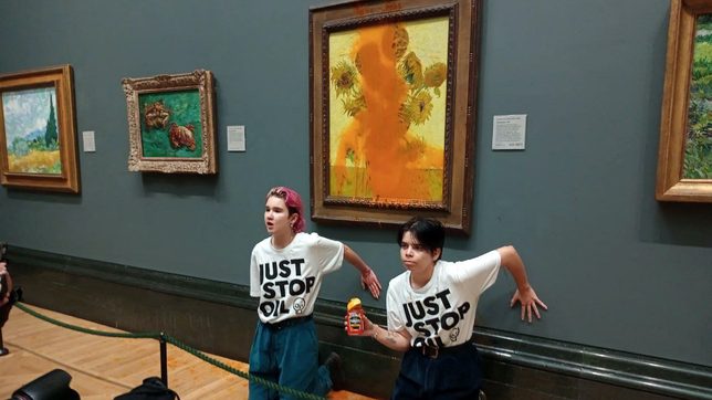 Climate protesters who threw soup at Van Gogh’s ‘Sunflowers’ found guilty of criminal damage