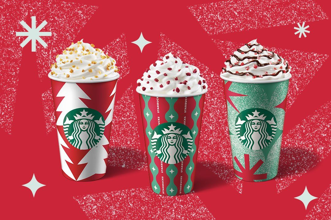 Christmas is here! Starbucks' Toffee Nut Crunch Latte, Peppermint Mocha are  back