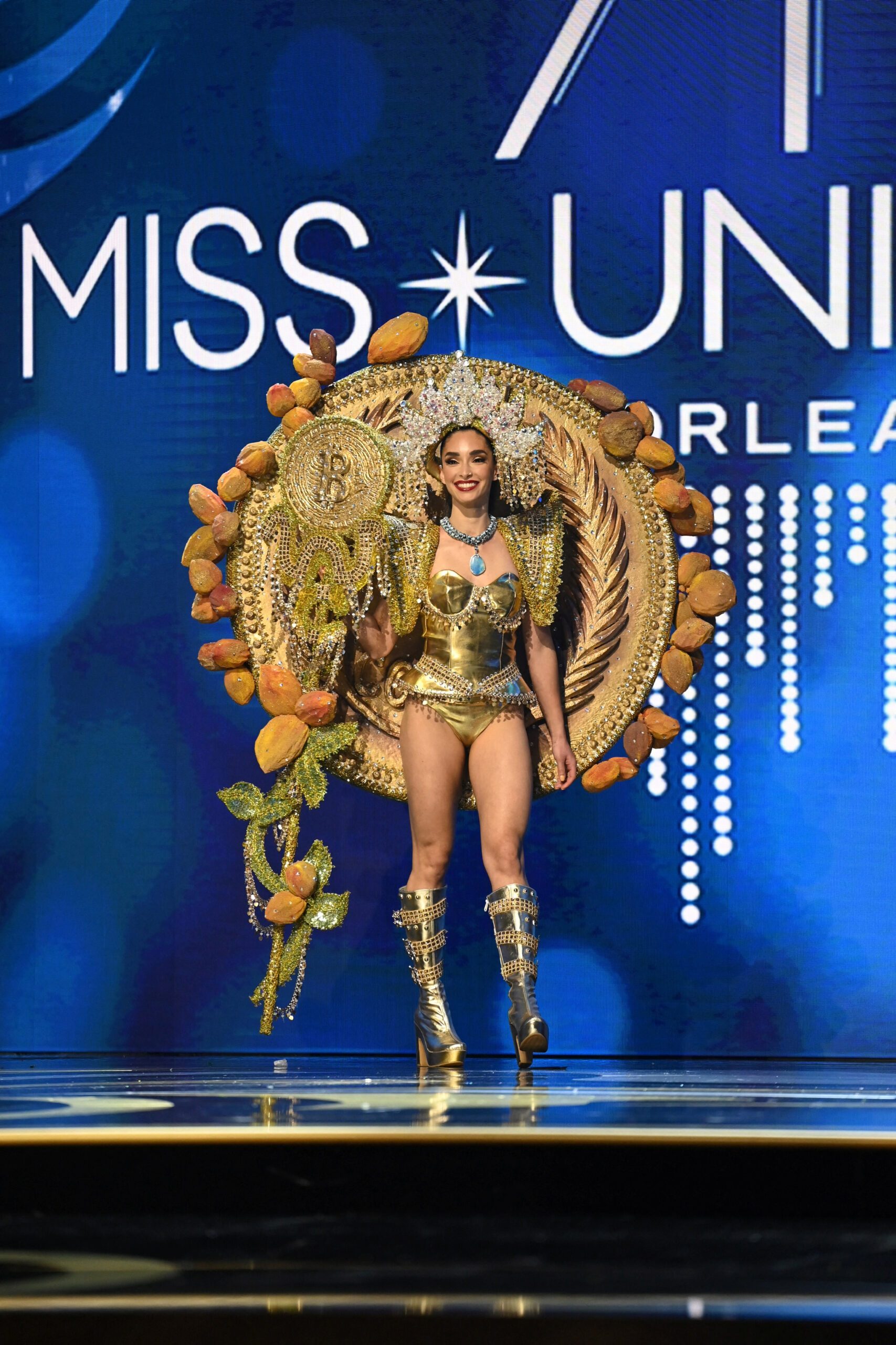 LOOK: Miss El Salvador dons golden bitcoin outfit at Miss Universe 2022 ...