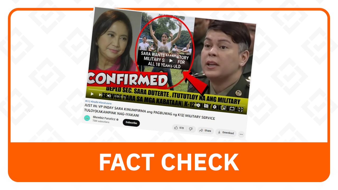 FACT CHECK: Hindi kinumpirma ni Sara Duterte na bubuwagin ang K-12