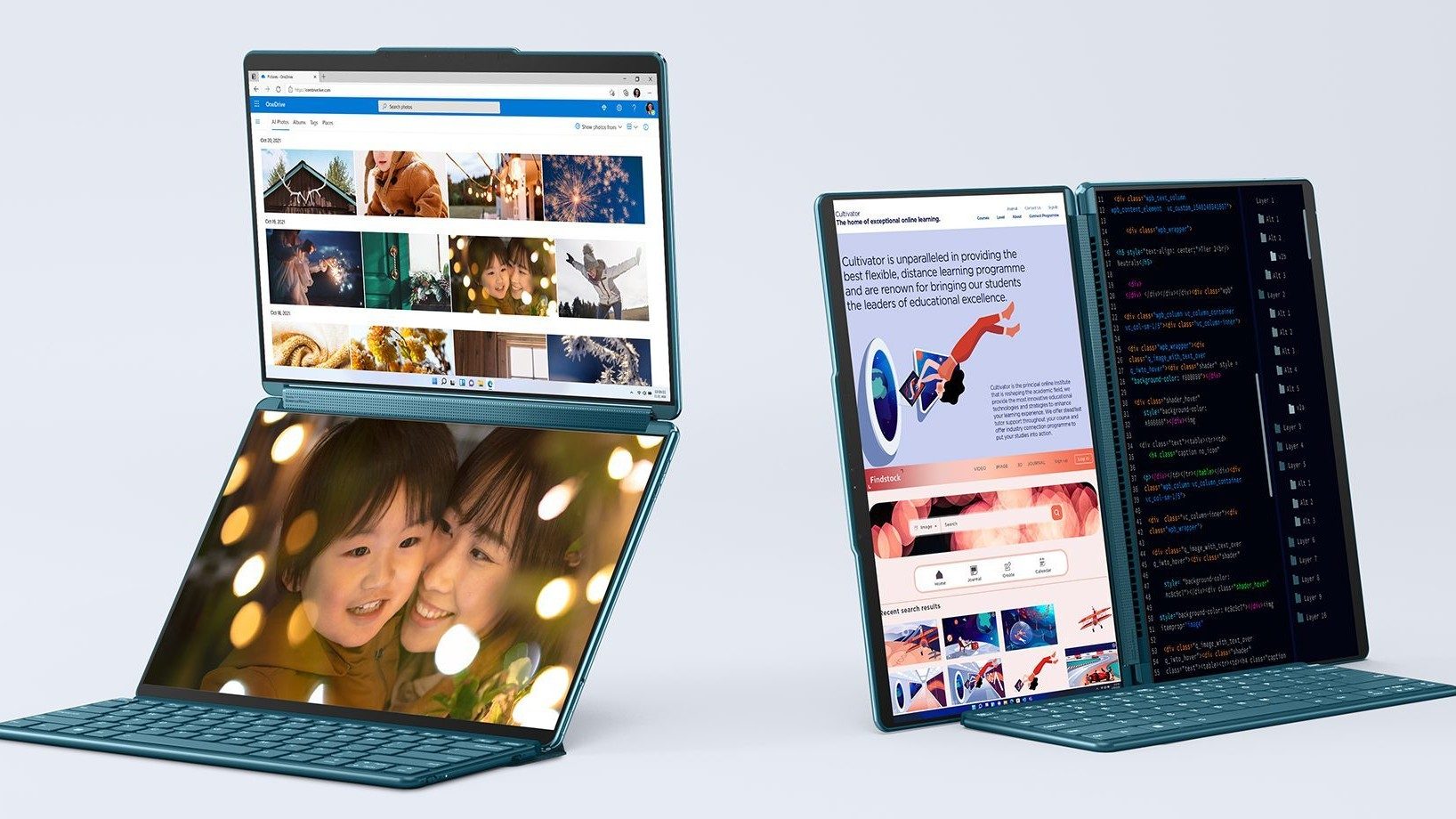 LOOK Lenovo's dual OLED screen laptop, the Yoga Book 9i