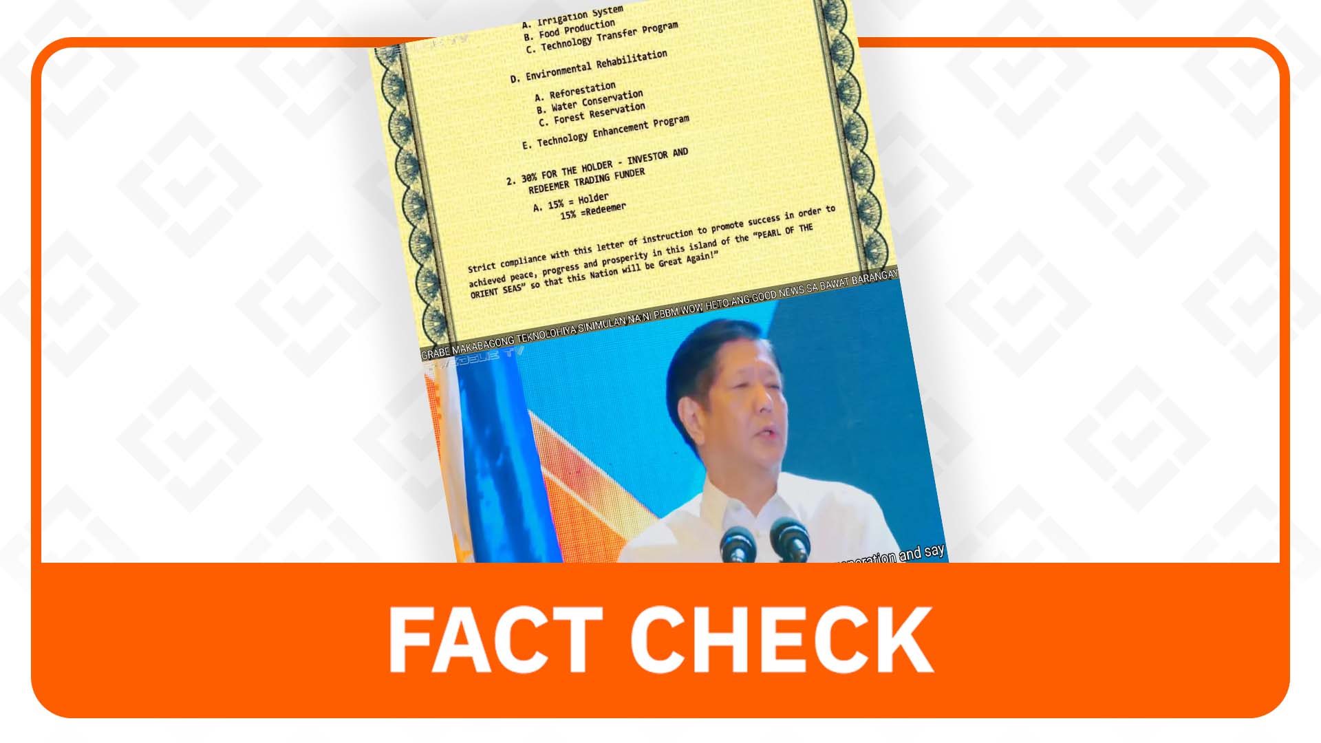 FACT CHECK: Marcos’ gold account won’t be used to advance science and tech in PH