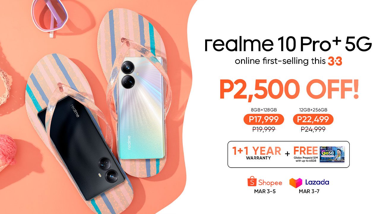 Kickstart your summer with the realme 10 Pro+ 5G, now available at Shopee  and Lazada