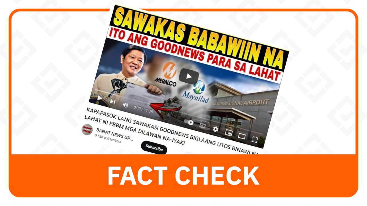 FACT CHECK: Marcos didn’t say gov’t will take ownership of Meralco