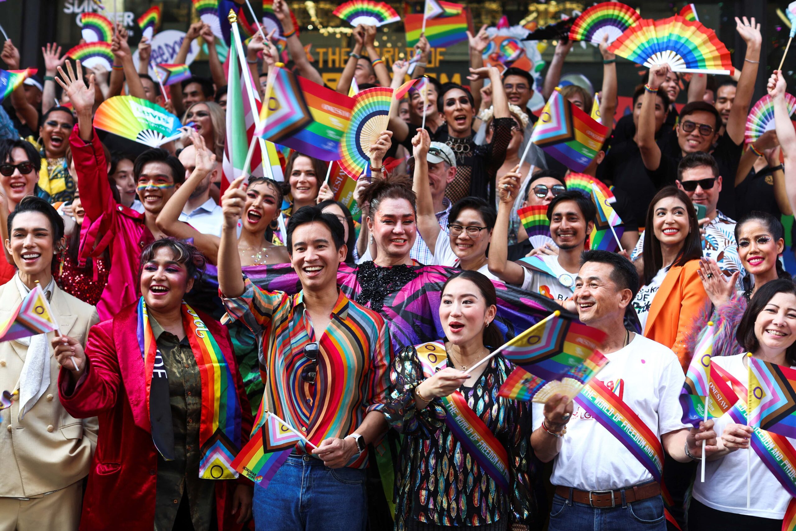 Thai PM frontrunner attends Pride parade, promises same-sex marriage