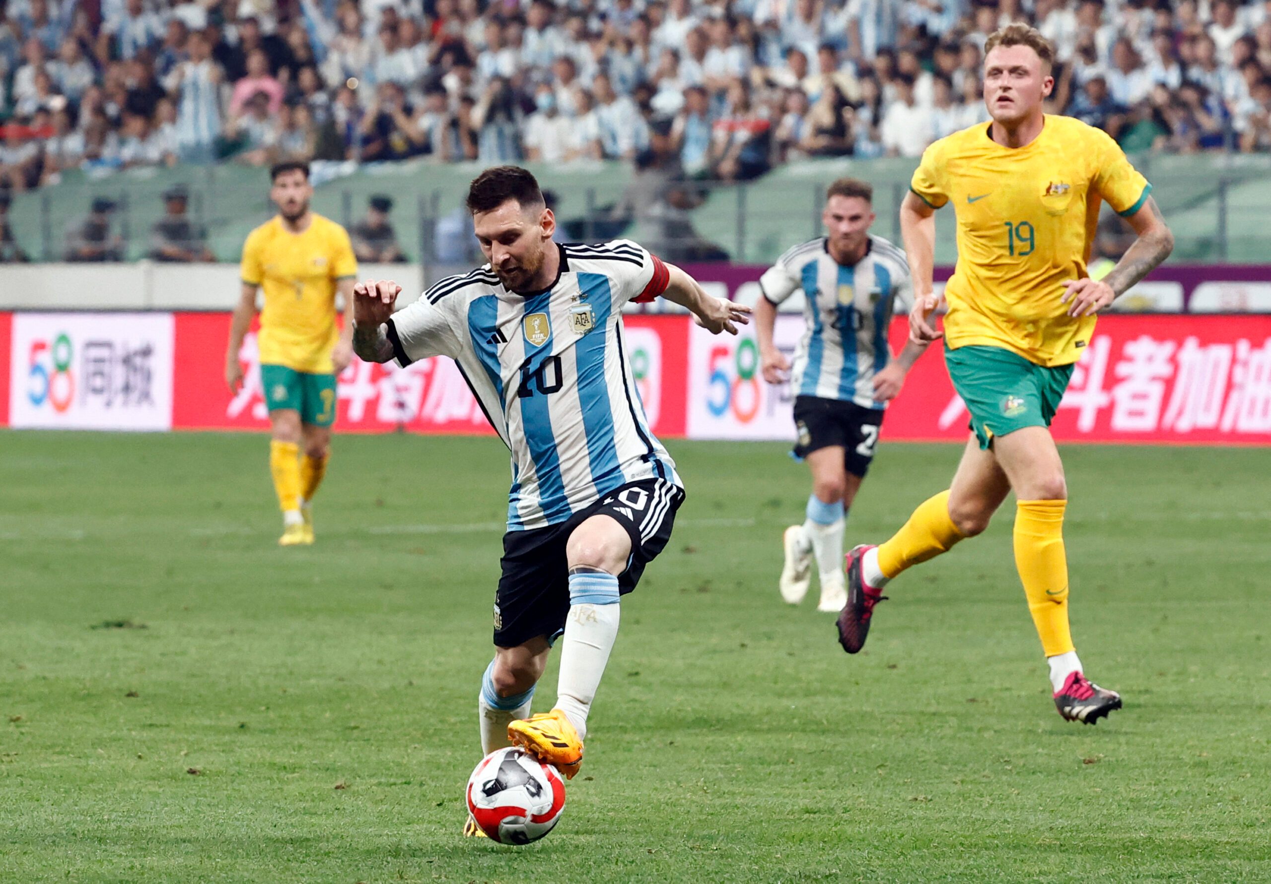 Messi Nets His Fastest Argentina Goal In Win Over Australia In Beijing 
