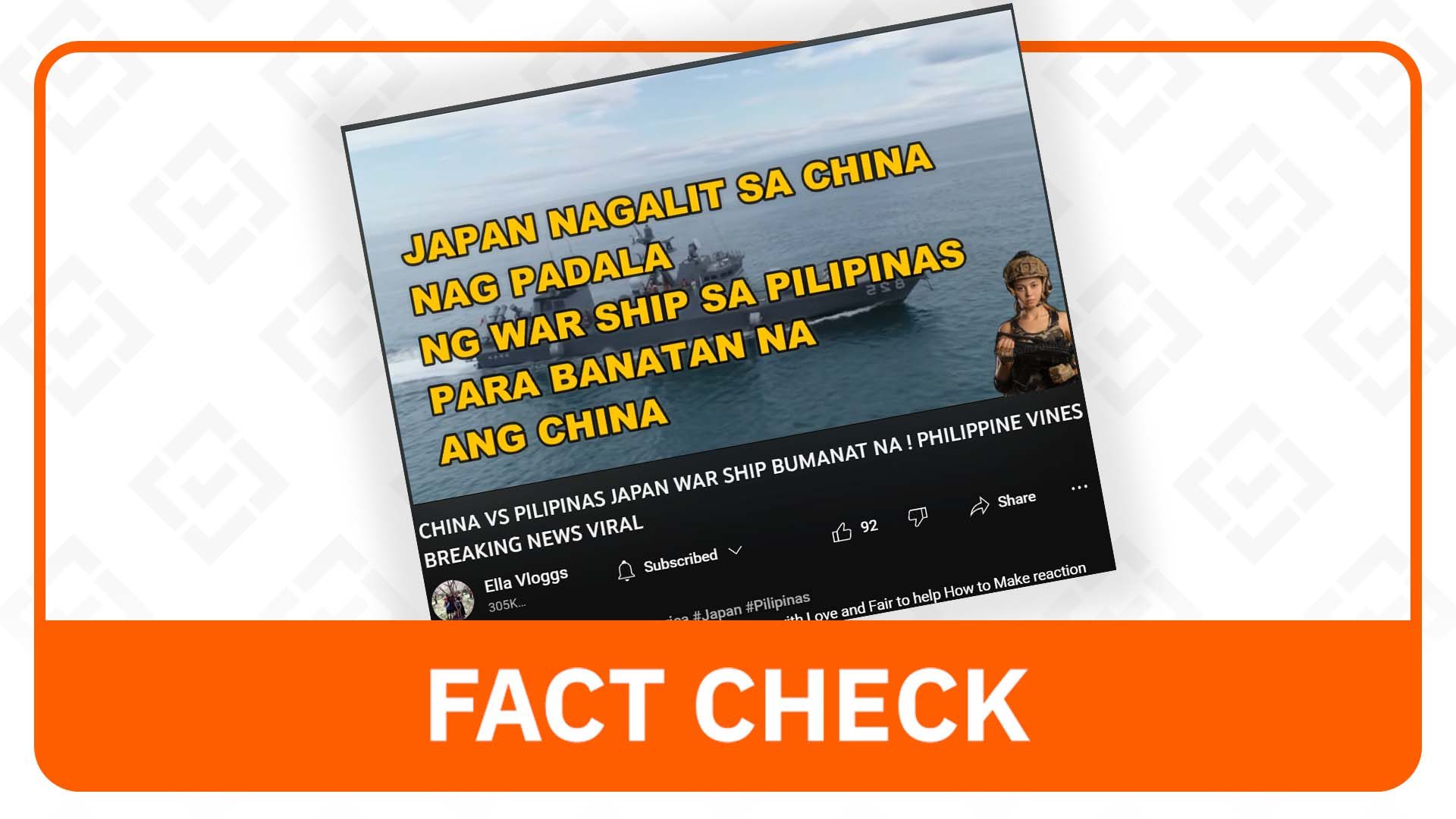 FACT CHECK: No Japanese ship sent to West Philippine Sea