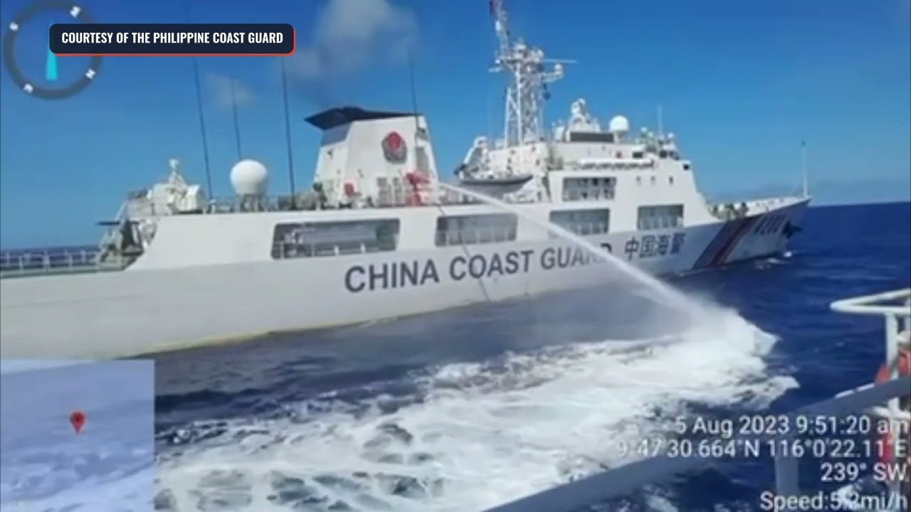 WATCH: Videos show China blocking, using water cannons against Philippine vessel 