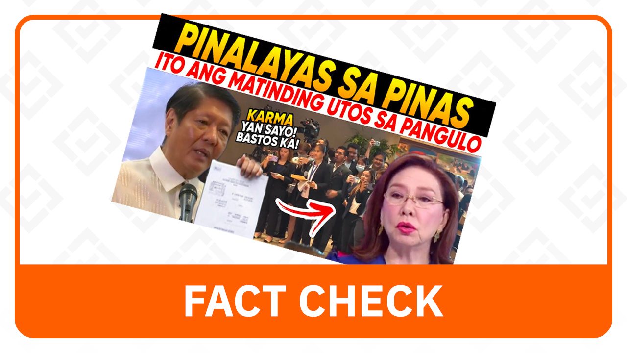 FACT CHECK: No Marcos order for Mel Tiangco to leave the country