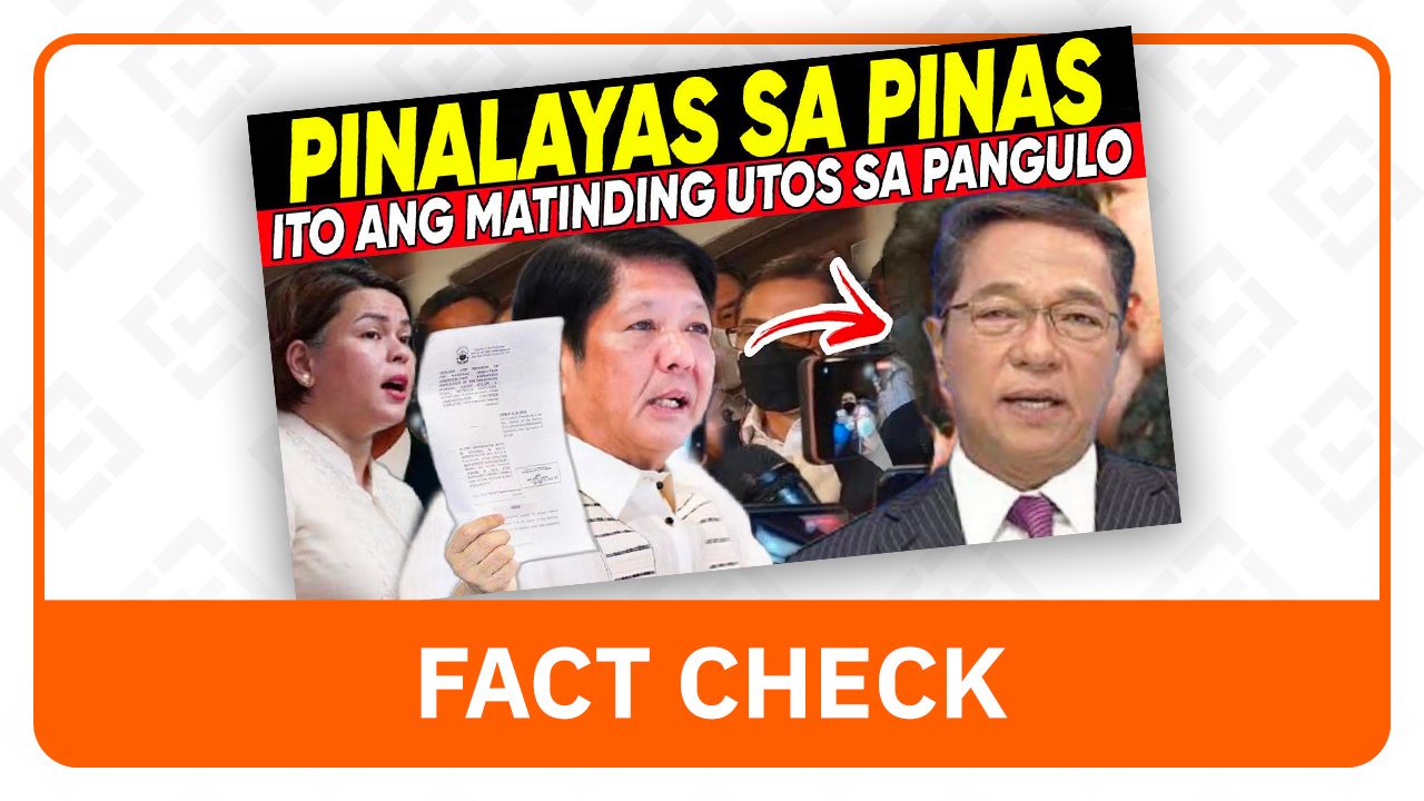 FACT CHECK: No Marcos order for Ted Failon to leave the country