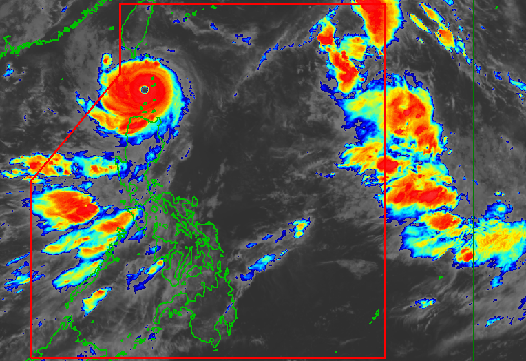 Super Typhoon Goring crosses Balintang Channel between Batanes, Babuyan Islands