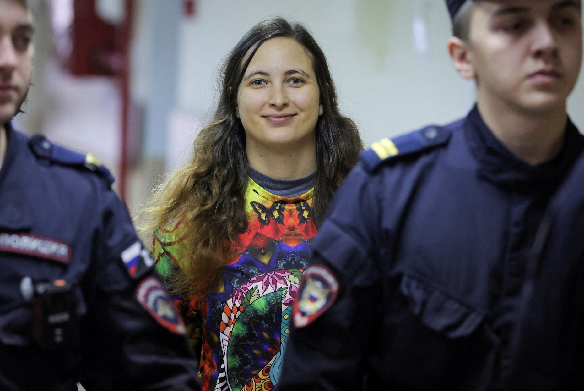 Russian artist on trial for anti-war protest appeals for compassion