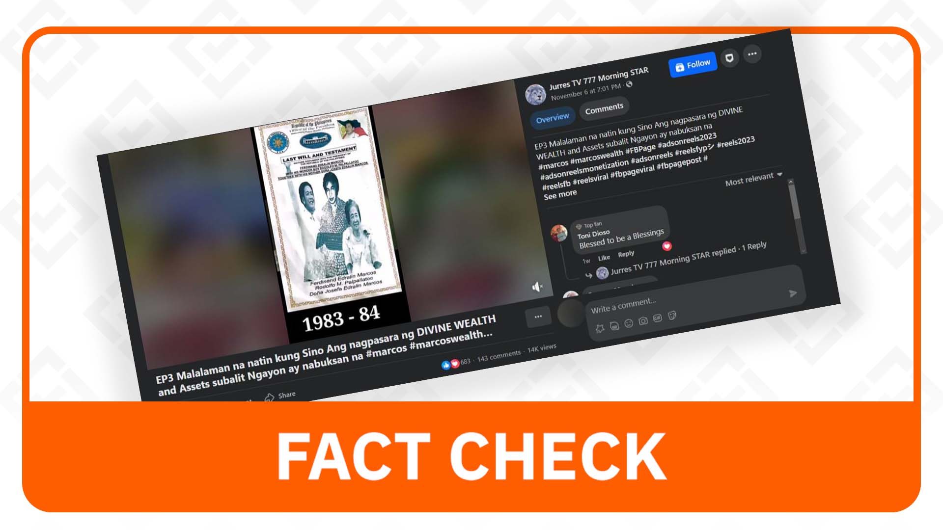 FACT CHECK: Dubious photo, details in supposed last will of Ferdinand E. Marcos