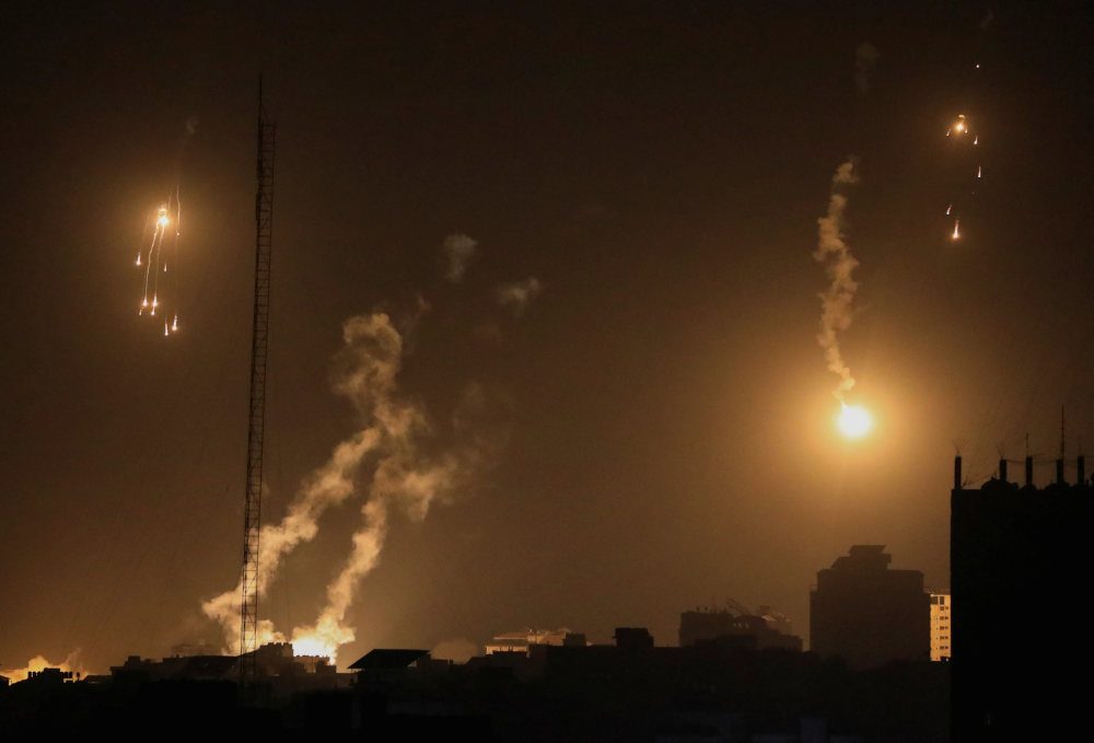 Palestinian president presses US to secure Gaza ceasefire as refugee camp struck