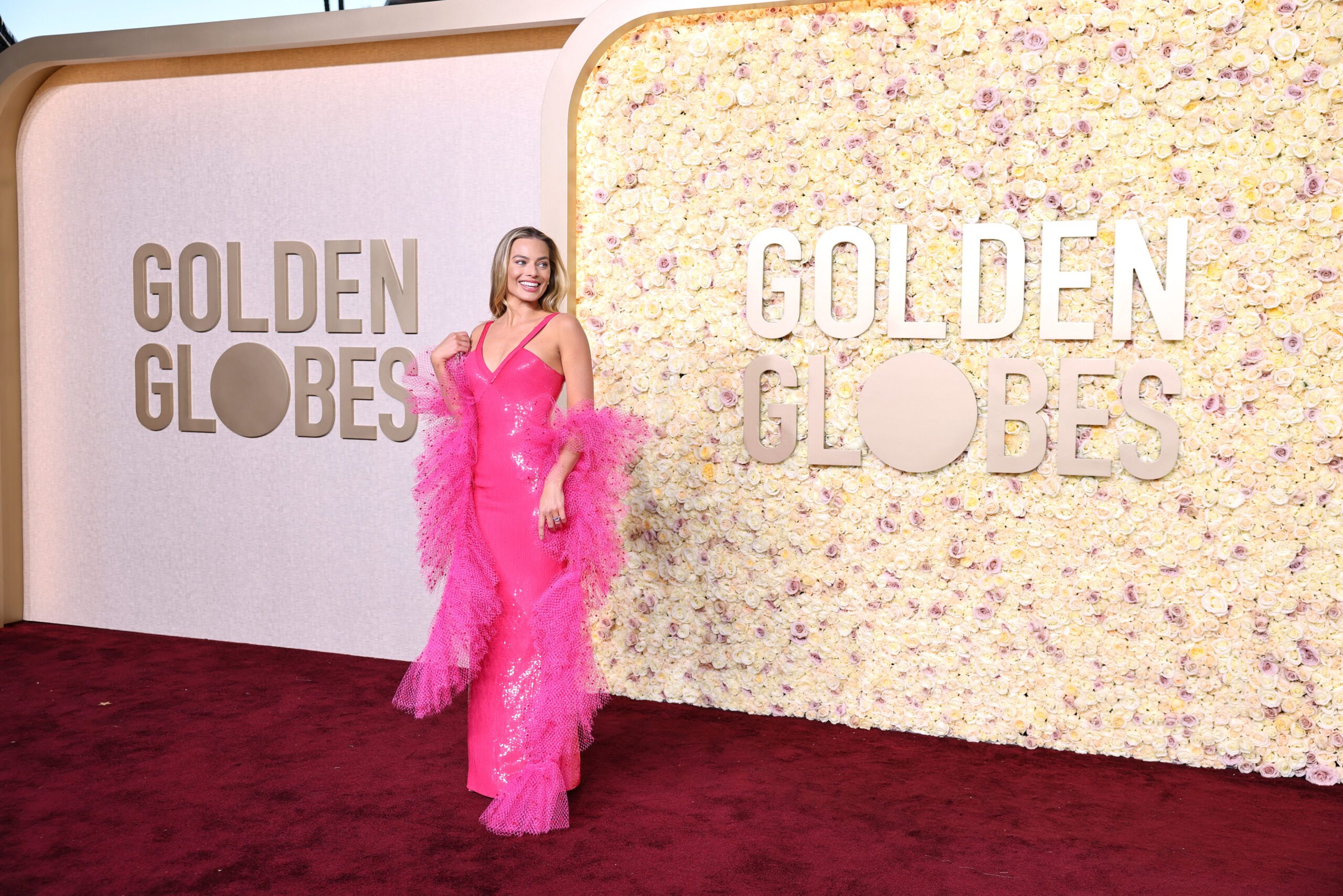Jennifer Aniston arrives at the Red Carpet for the 81st Golden