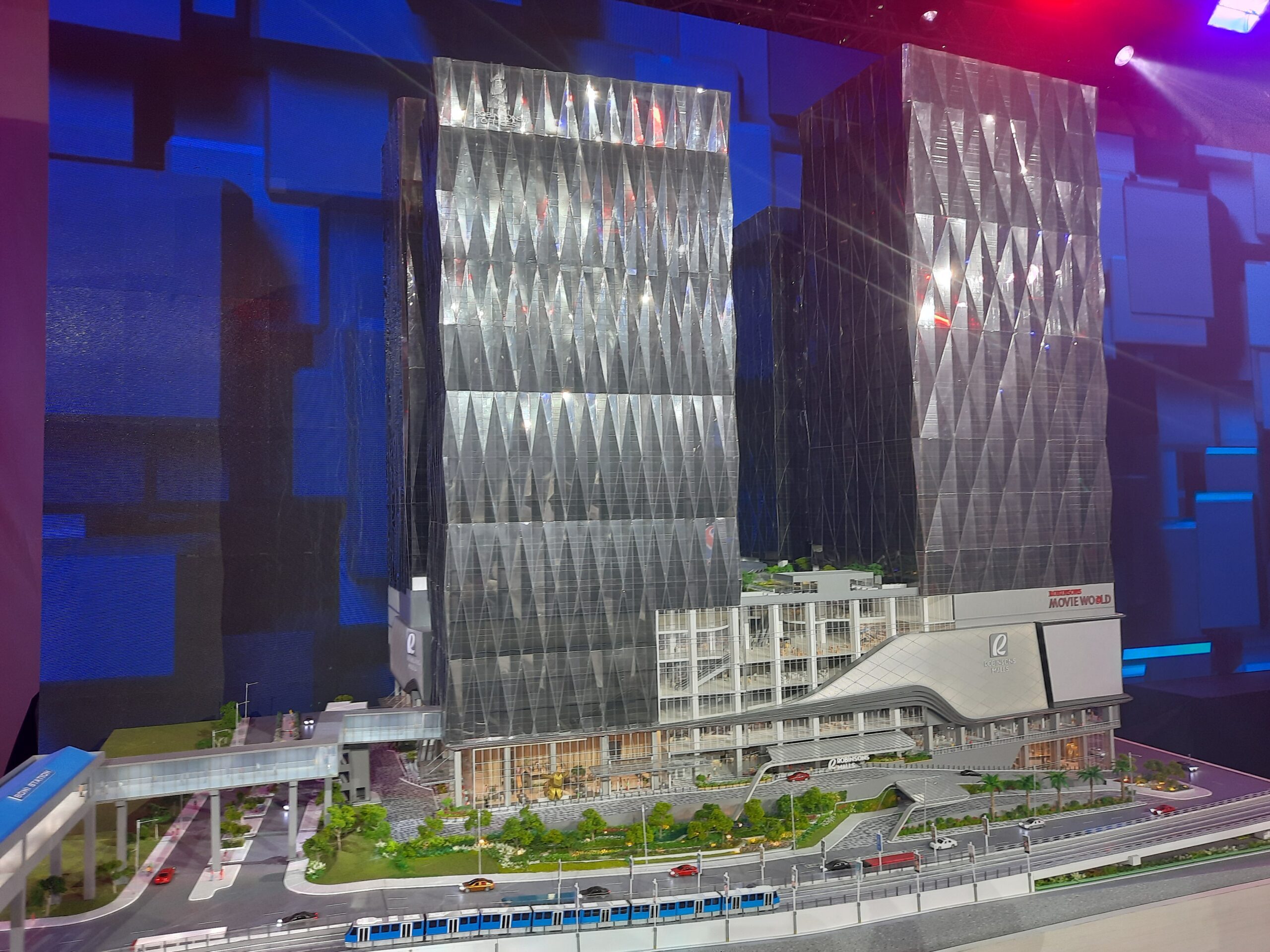 mall, buildings, scale-model