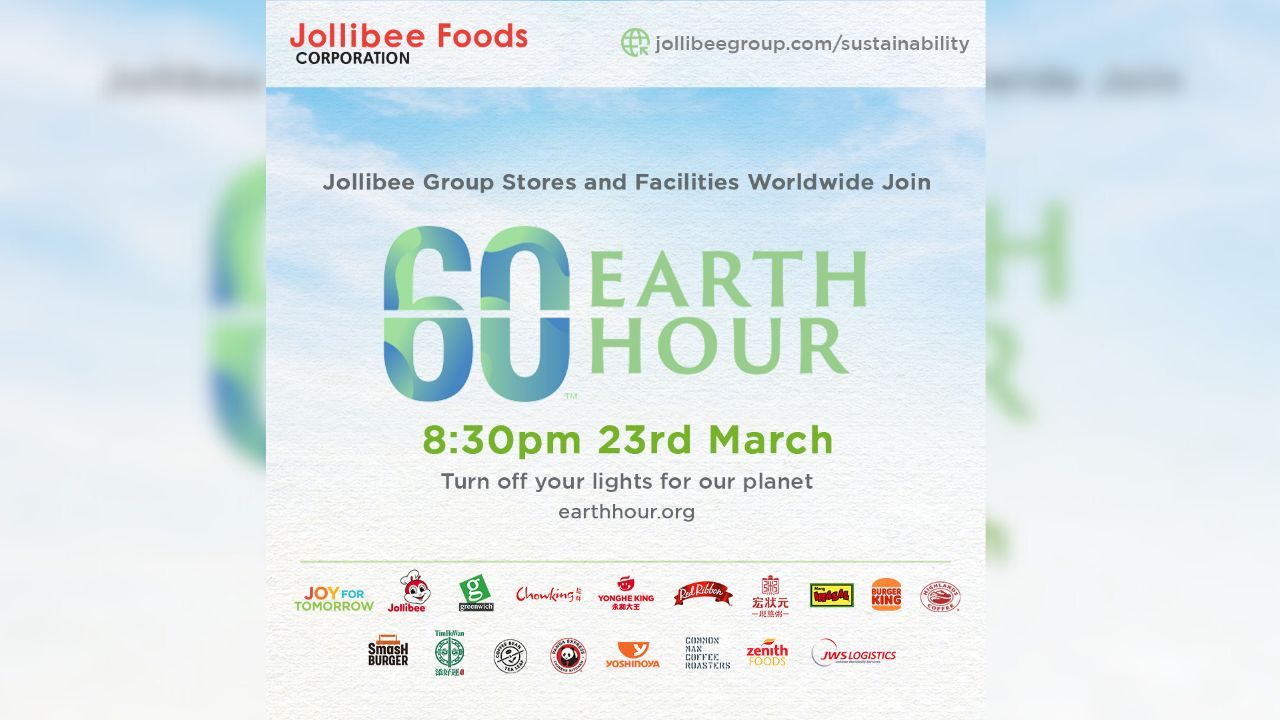 How the Jollibee Group stores, facilities showed support for Earth Hour