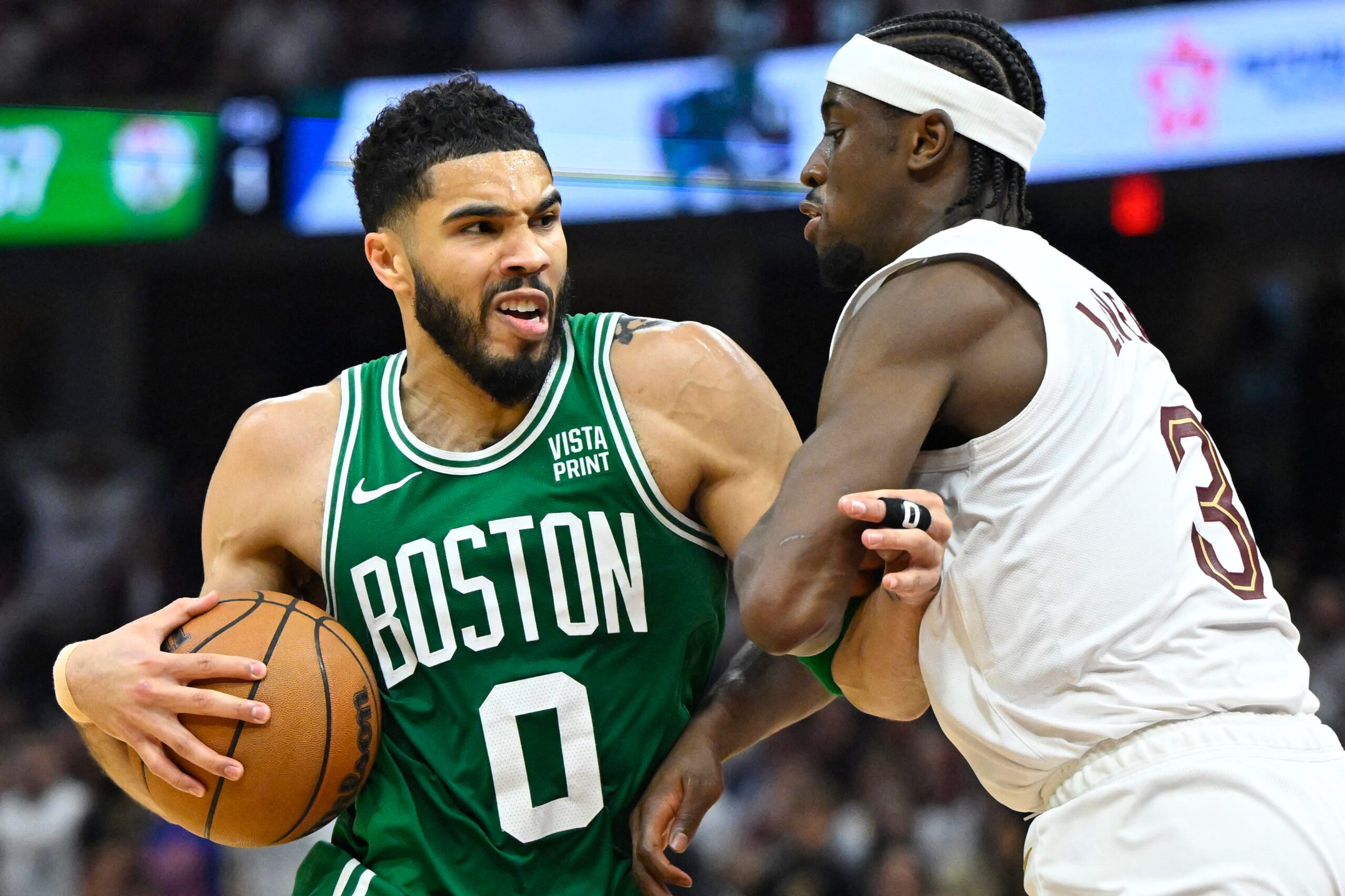 Jayson Tatum, Celtics hold off Donovan Mitchell-less Cavaliers for 3-1 playoffs edge