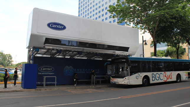 LOOK: Commuters can chill out at the ‘coolest’ bus stop in BGC