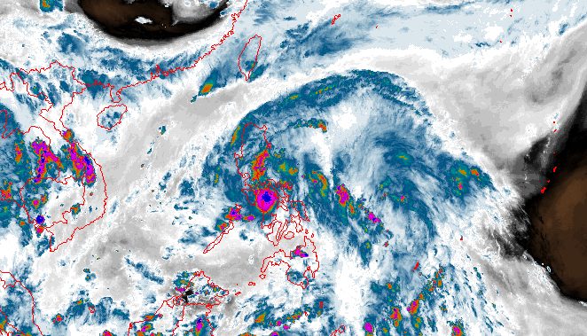 More rain in Luzon as Tropical Depression Aghon moves over Sibuyan Sea