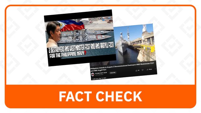 FACT CHECK: No reports of PH acquiring 2 decommissioned UK frigates 