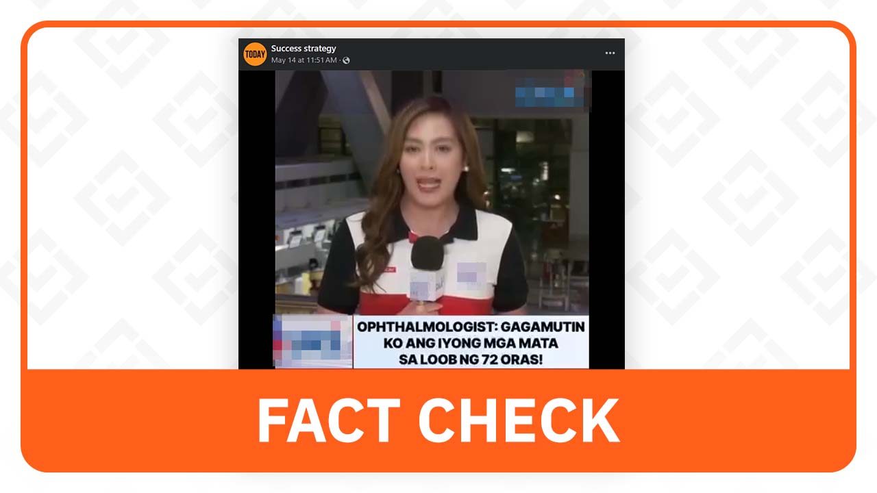 FACT CHECK: Eye ‘cure’ ad uses AI-manipulated news report
