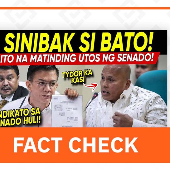 FACT CHECK: Dela Rosa not expelled from Senate