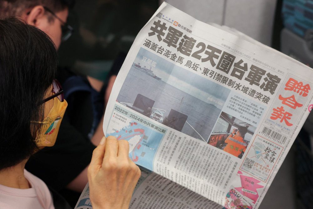 Taiwan says China drills more about intimidation, propaganda than starting war