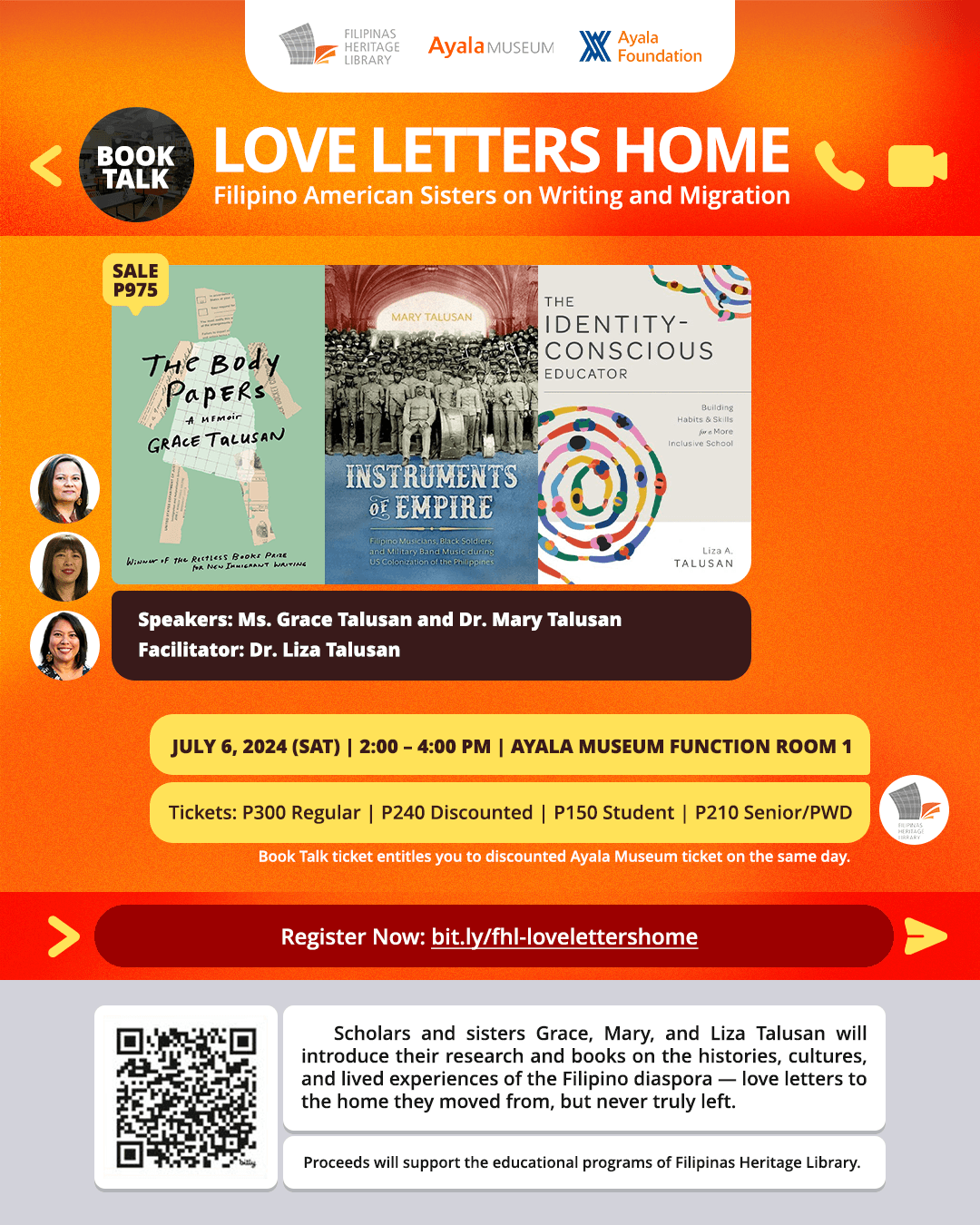 Book Talk Love Letters Home by the Talusan sisters