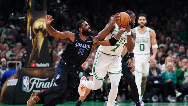 Kyrie Irving credits Celtics, not crowd, for Mavs’ Game 1 loss