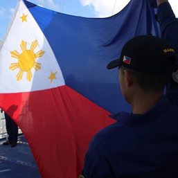 IN PHOTOS: PCG personnel celebrate Independence Day in Sabina Shoal