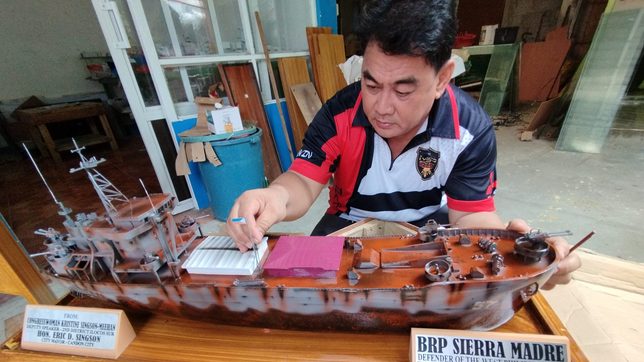 Retired seaman builds mini BRP Sierra Madre models, symbol of West PH Sea struggles
