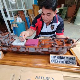 Retired seaman builds mini BRP Sierra Madre models, symbol of West PH Sea struggles