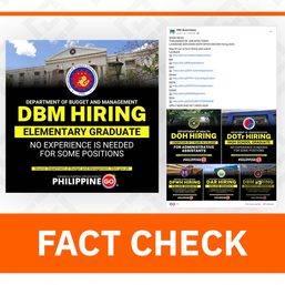 FACT CHECK: Facebook post contains fake link for DBM application