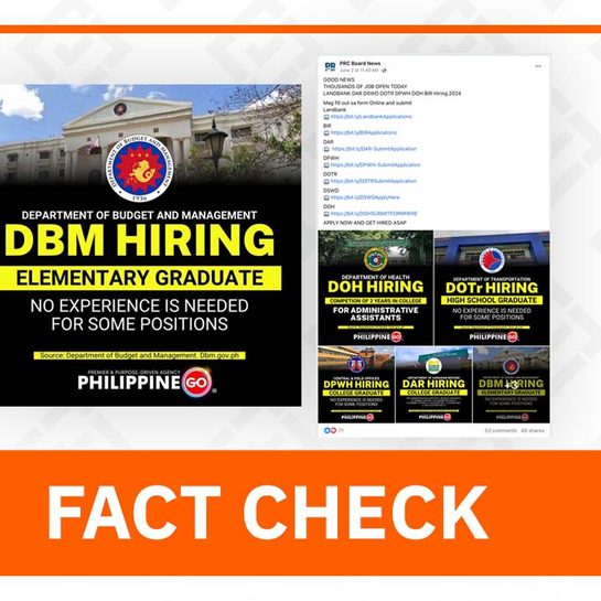 FACT CHECK: Facebook post contains fake link for DBM application