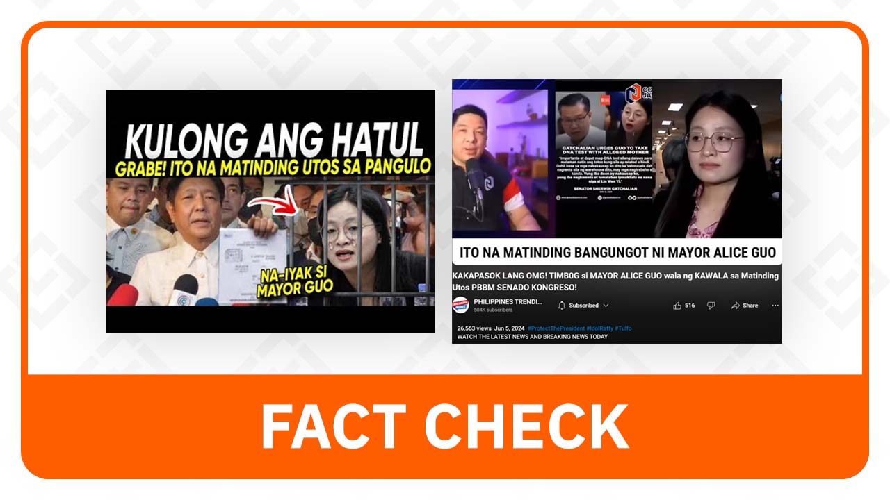 FACT CHECK: No Marcos order to arrest Bamban Mayor Alice Guo