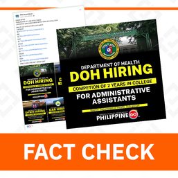 FACT CHECK: Facebook post contains fake link for DOH application
