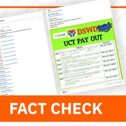 FACT CHECK: No online link to 4Ps payout recipients, schedule – DSWD