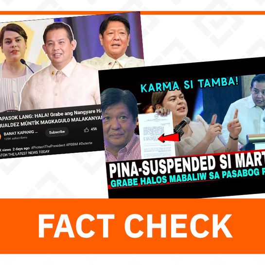 FACT CHECK: Romualdez not suspended from House of Representatives