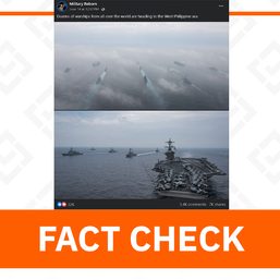 FACT CHECK: No reports of ‘dozens of warships’ headed to West PH Sea